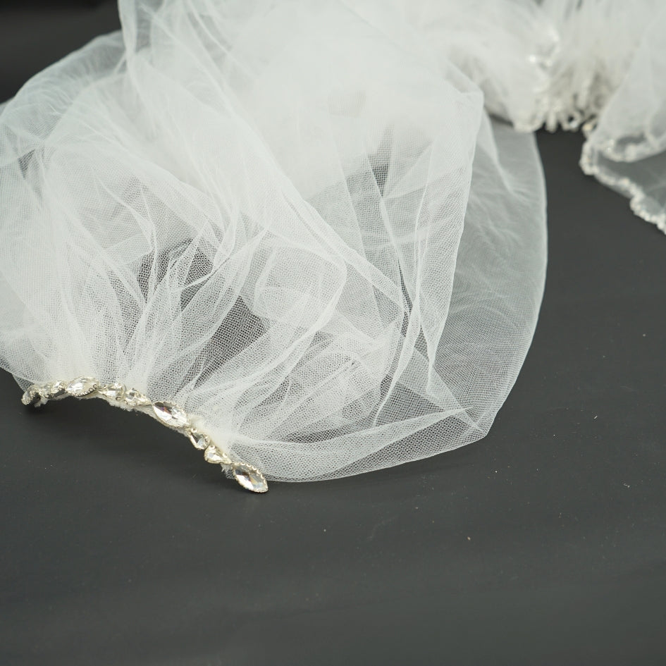 Voile de mariage couleur blanc