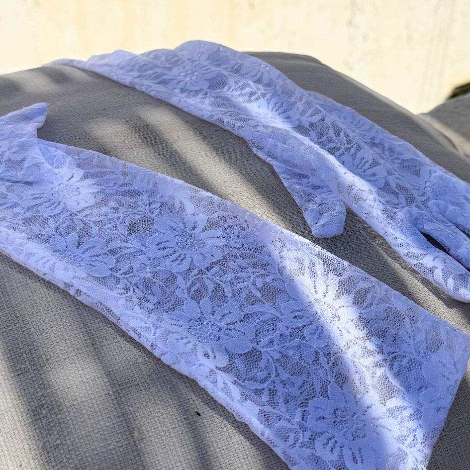 Gants longs dentelle blancs mariage