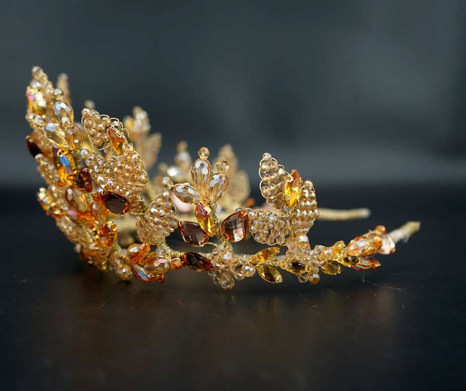 Couronne mariée D'orée; modèle Floral