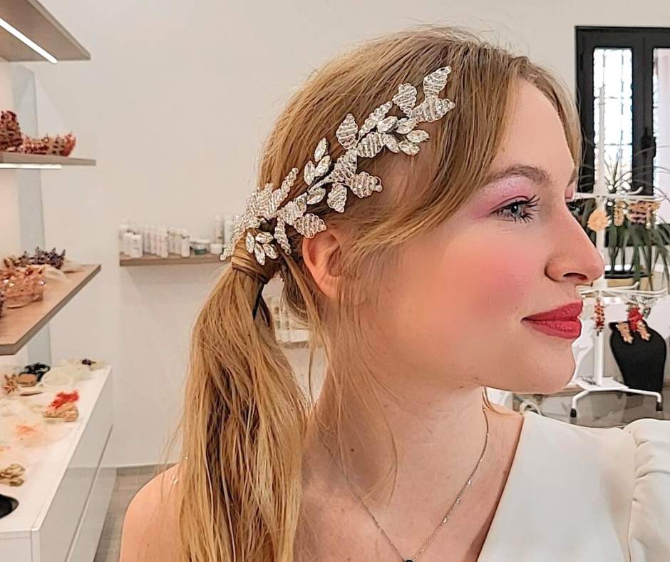 Broche Blanche, modèle losange