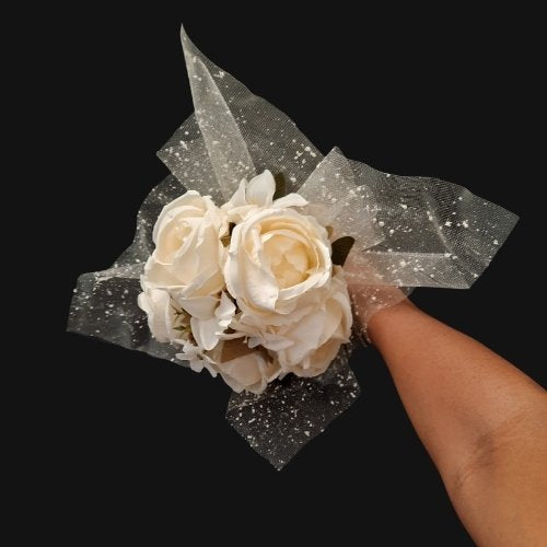Bouquet de fleurs blanches mariage