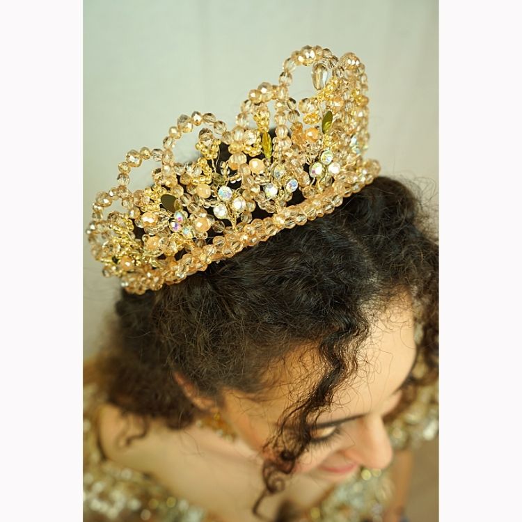 Couronne soirée, style classique floral