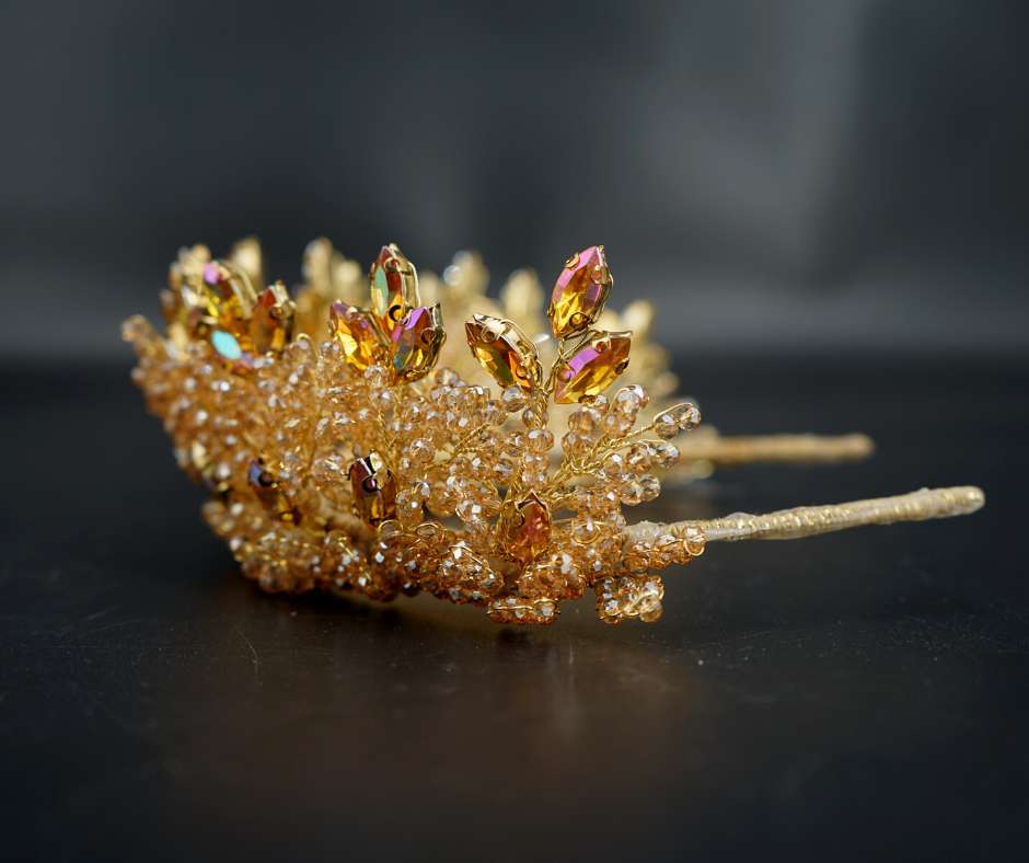 Couronne mariée D'orée; modèle Royale