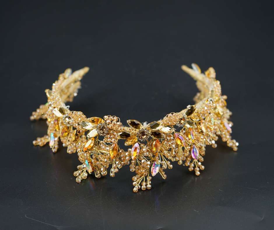 Couronne mariée D'orée; modèle Floral