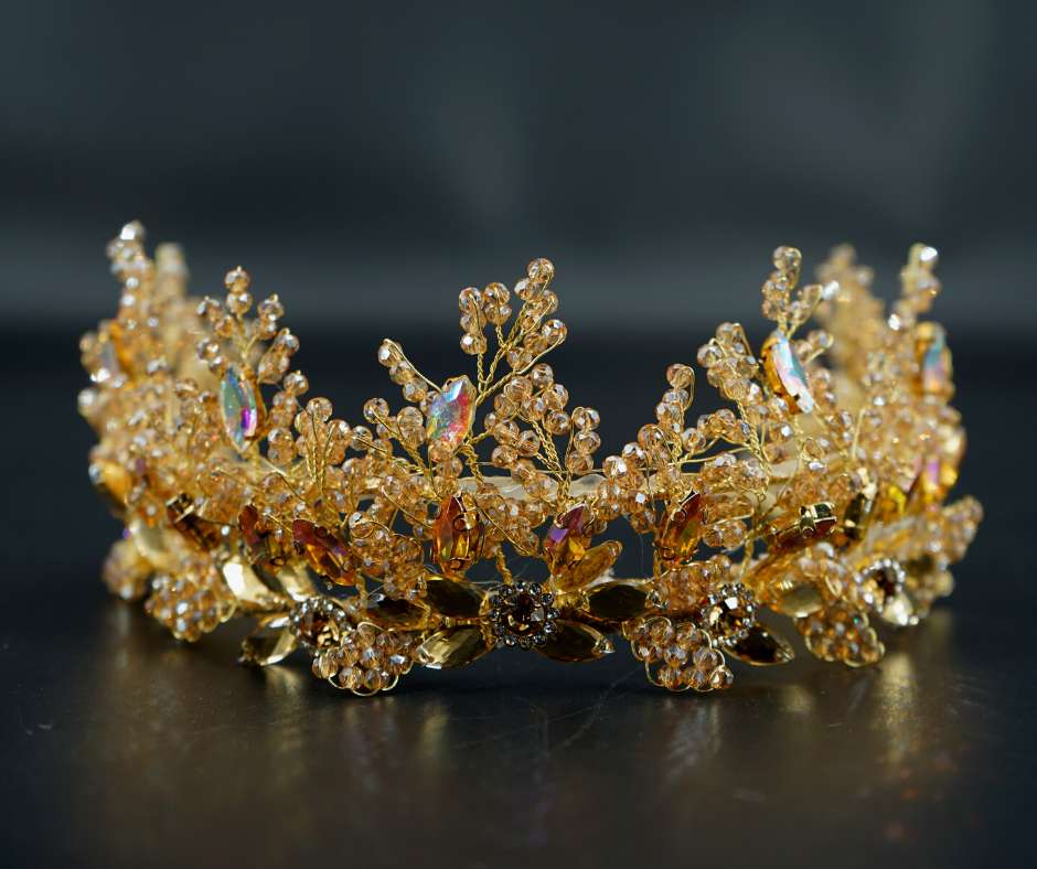 Couronne mariée D'orée; modèle Floral