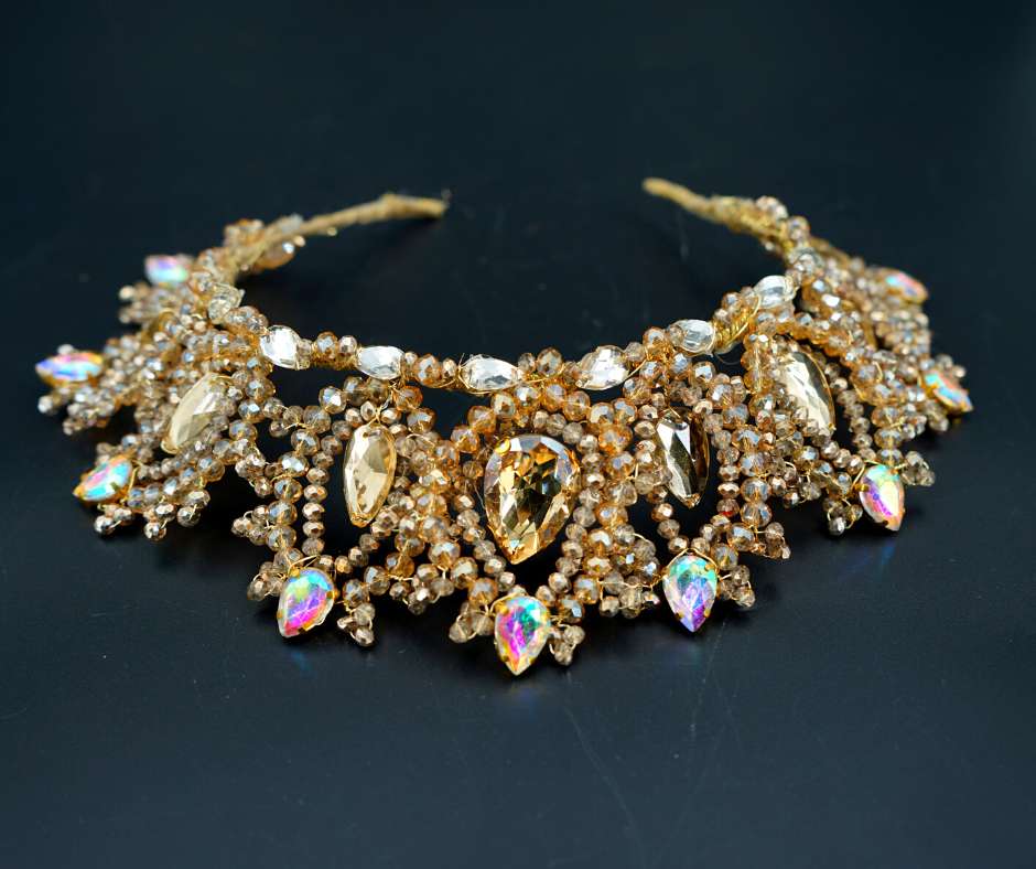 Couronne mariée d'orée; modèle Queen