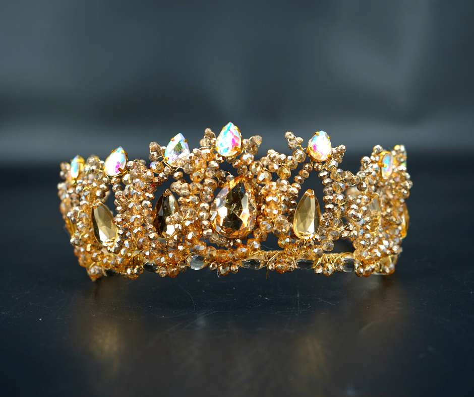 Couronne mariée d'orée; modèle Queen