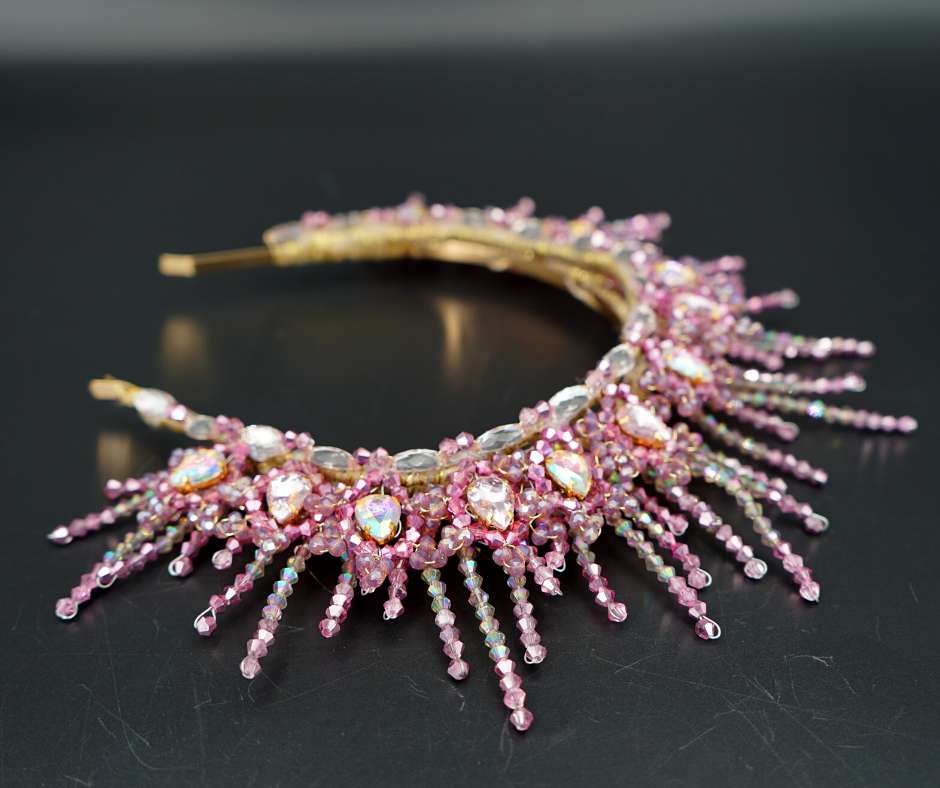 Couronne mariée Violet. modèle Sun