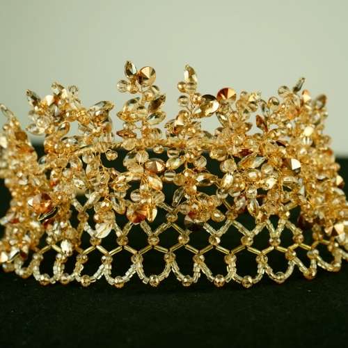 Couronne mariée, modèle filet