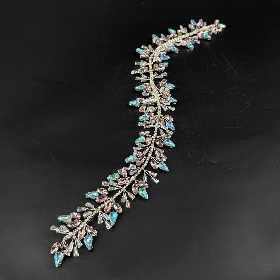 Serre-tête bijoux floral multicolore