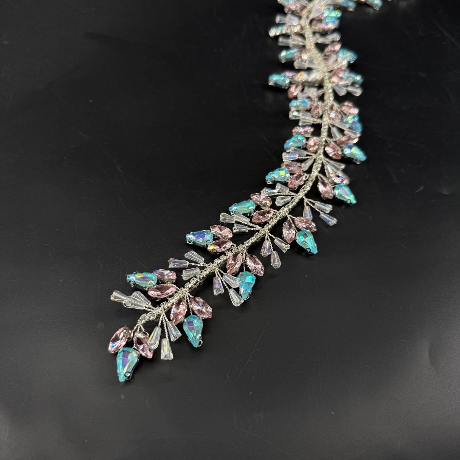 Serre-tête bijoux floral multicolore