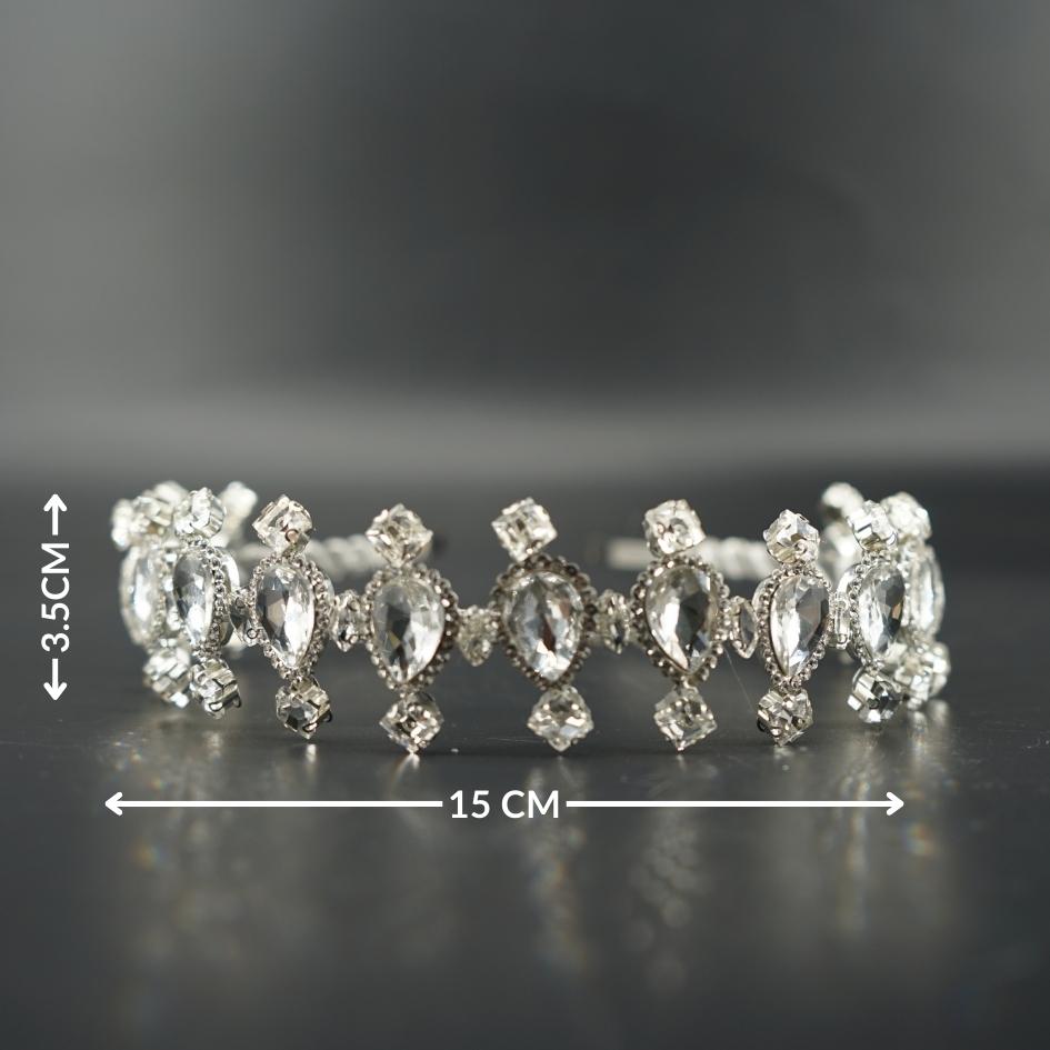 Bandeau de Mariage Élégant à Cristaux Brillants