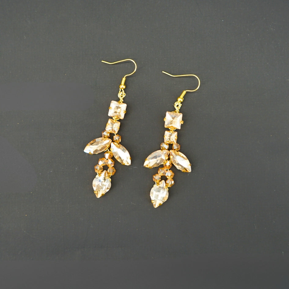 Boucle d'oreille d'orée  de mariage modèle longue
