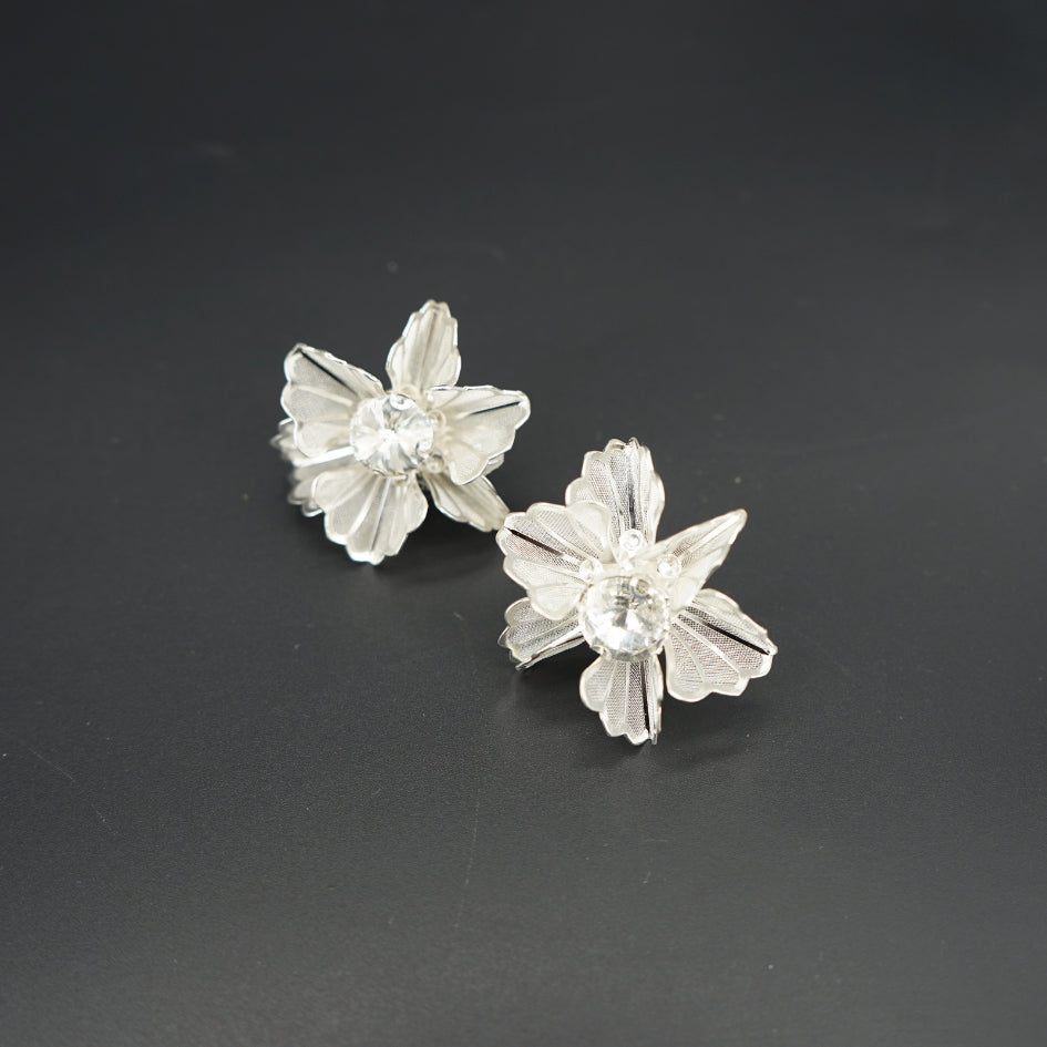 Boucles d'oreilles en strass brillant pour mariage - Bijoux intemporels