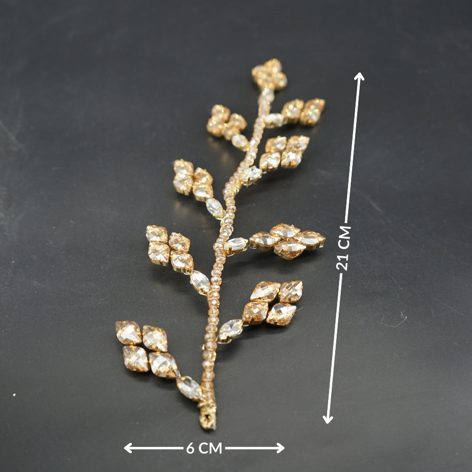 Broche dorée mariage Éclat Naturel
