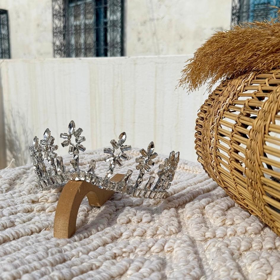 Couronne de Mariée Cristal Élégante