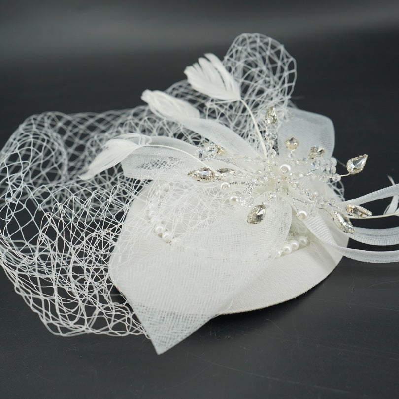Chapeau blanc cérémonie mariage