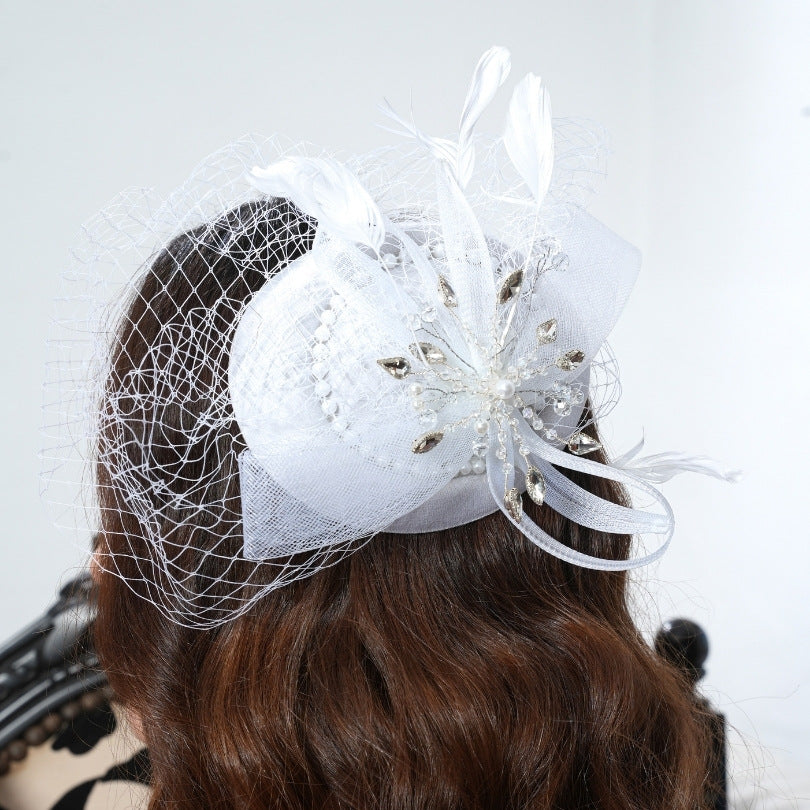 Chapeau blanc cérémonie mariage