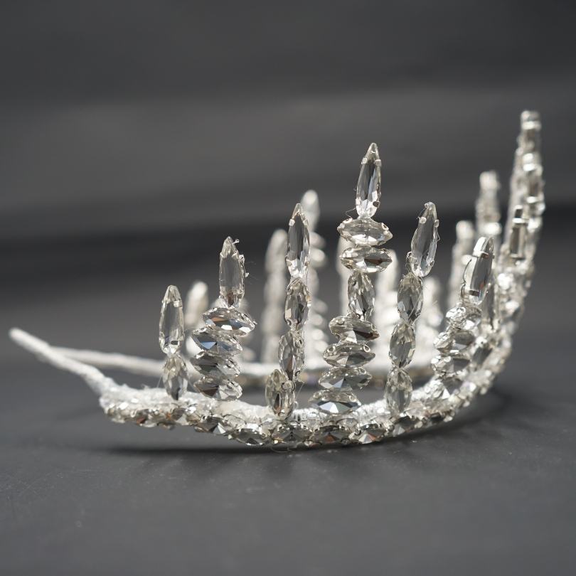 Diadème de mariée vintage, accessoire de cheveux de mariée, couronne de mariée royale, couronne de mariage en strass, diadème de mariage antique, casque de mariée