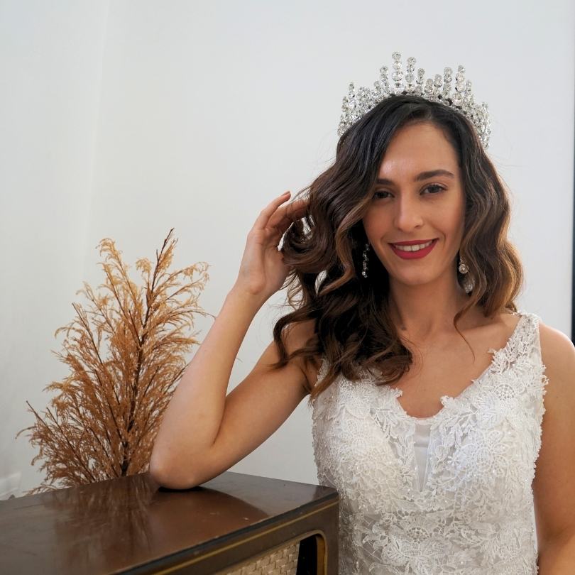 Couronne / Diadème Strass Pour Mariée Ou Princesse - En Alliage Et Strass, Design élégant - Pour Mariage, Fête, Anniversaire, Photo