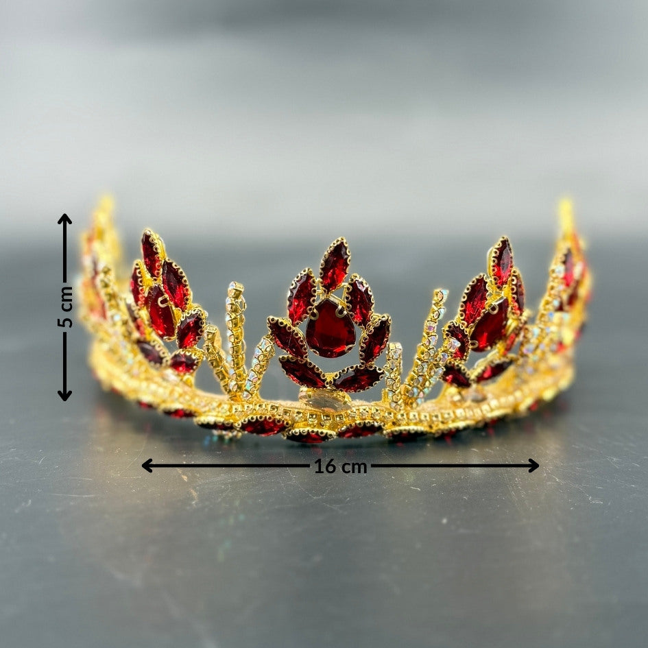 Couronne doré et rouge pour mariage