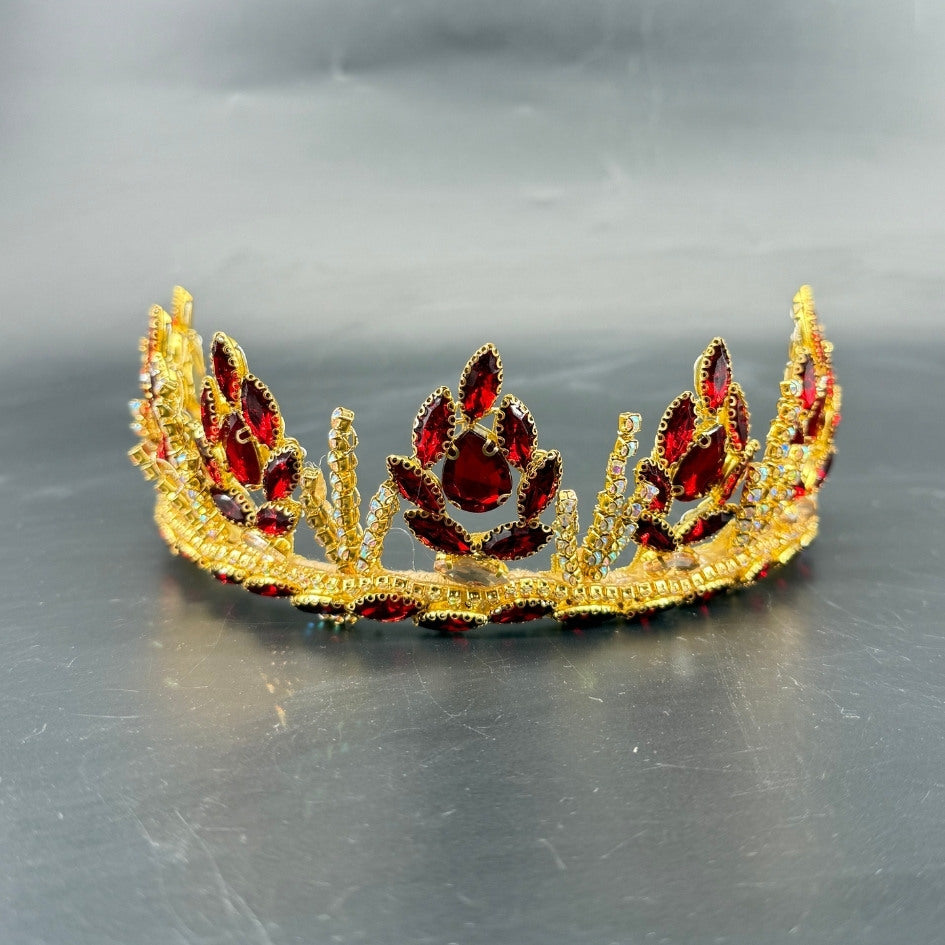 Couronne doré et rouge pour mariage
