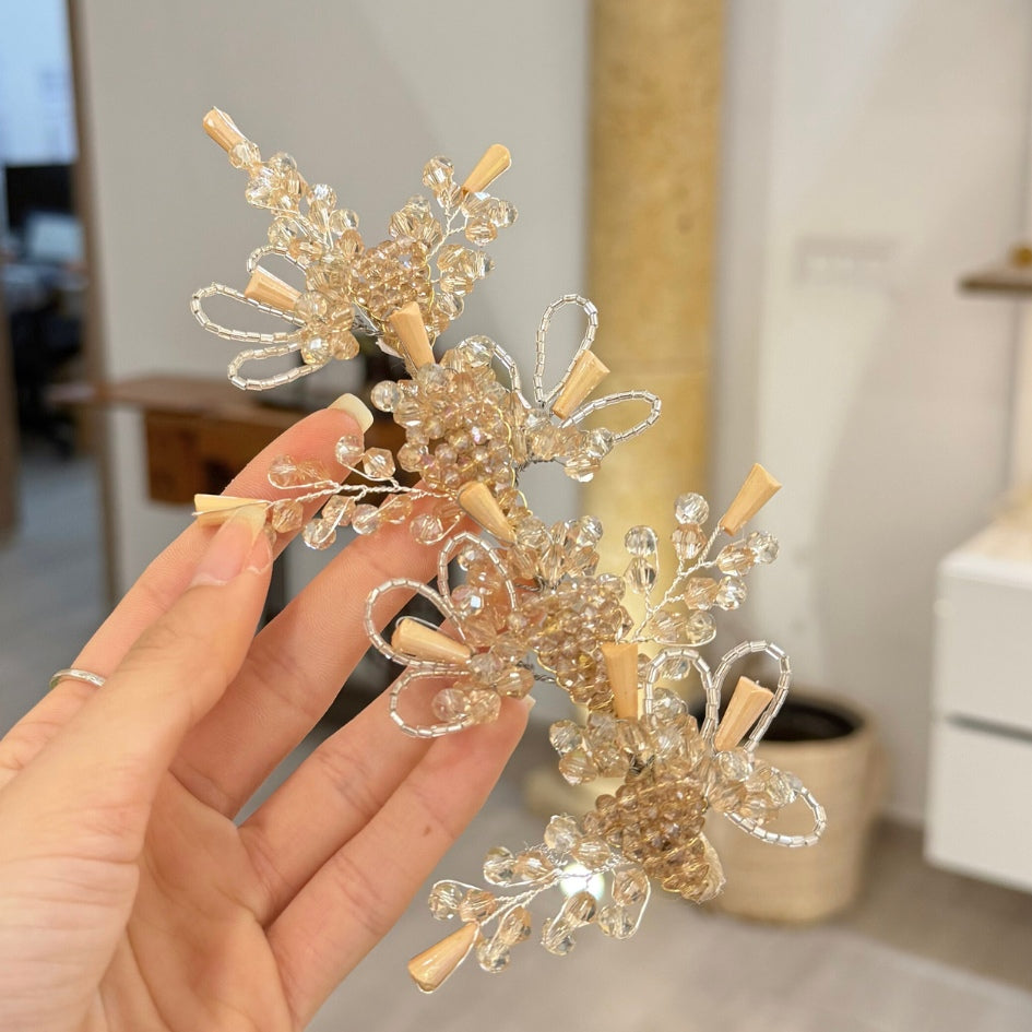 Ornement de cheveux mariage perles Soman et cristaux – Élégance vintage