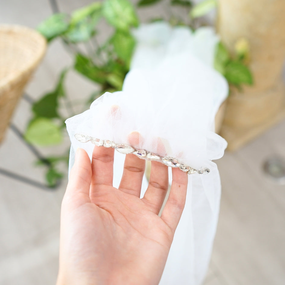 Voile de mariage couleur blanc