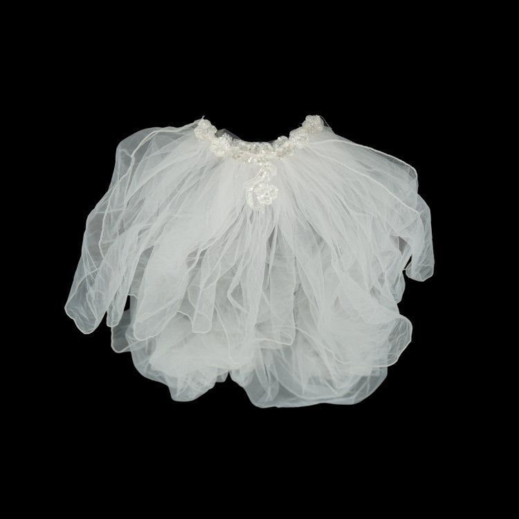 Voile blanc pour mariée, modèle long